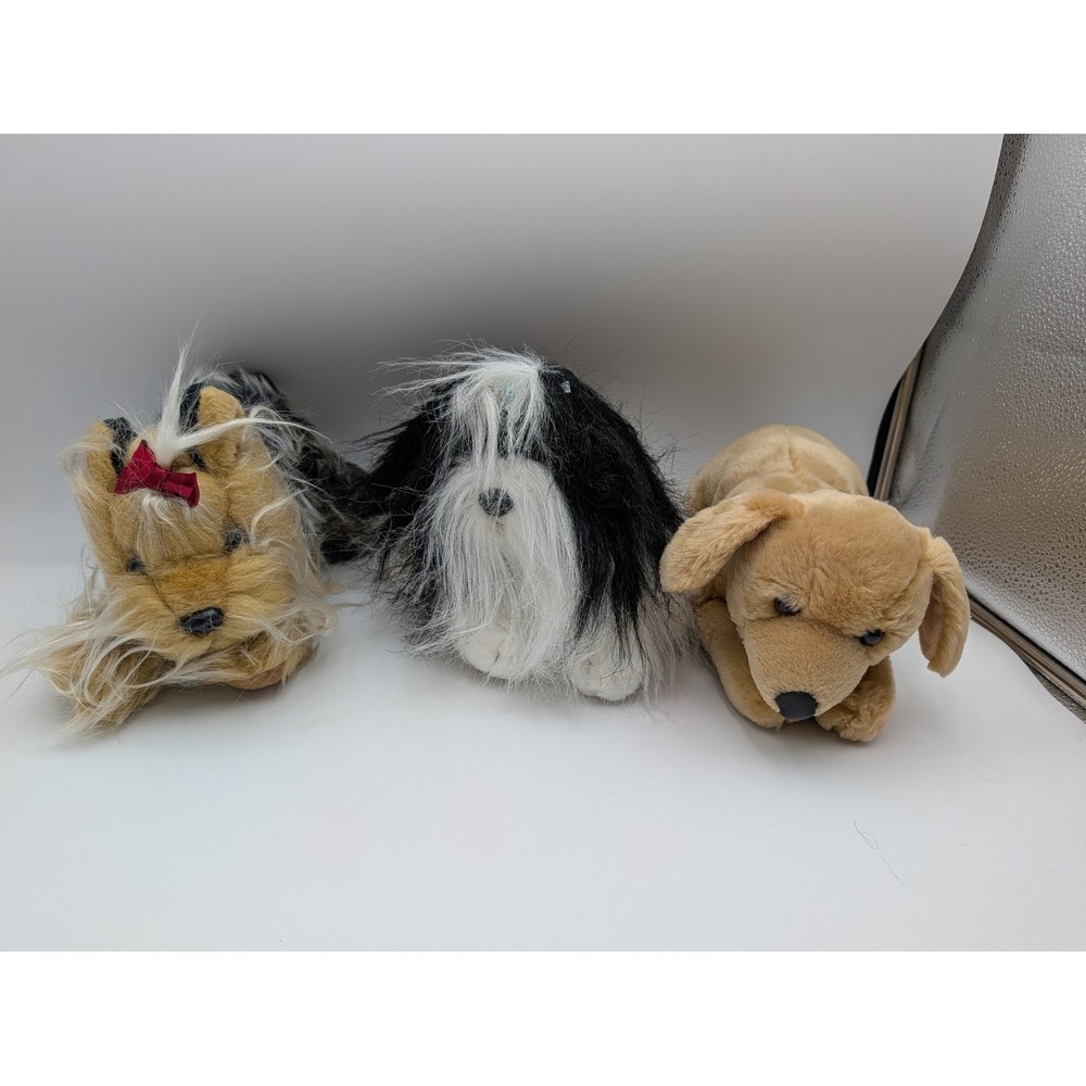 Animal Alley Plush Dog Lot Yorkie Shih tzu Golden Retriever Stuffed Animal Toy